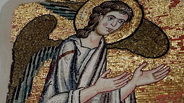 Angel mosaic revealed at Bethlehems Church of the Nativity