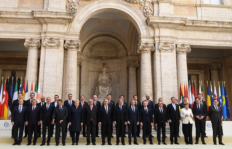 Лидеры 27 стран ЕС подписали Римскую декларацию о будущем Союза