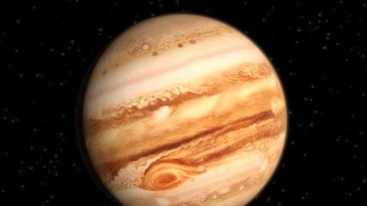 Астрономы засняли тень спутника на поверхности Юпитера (фото)