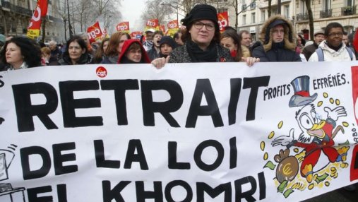 Во Франции началась общенациональная забастовка
