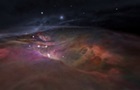 Полет сквозь туманность Ориона показали на видео