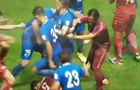 В Китае во время матча на поле произошла драка