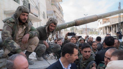 Войска Башара Асада, которого поддерживает Россия, полностью освободили Дамаск от исламистов
